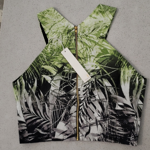 NWT Line & Dot Sleeveless Crop Top - Picture 4 of 6